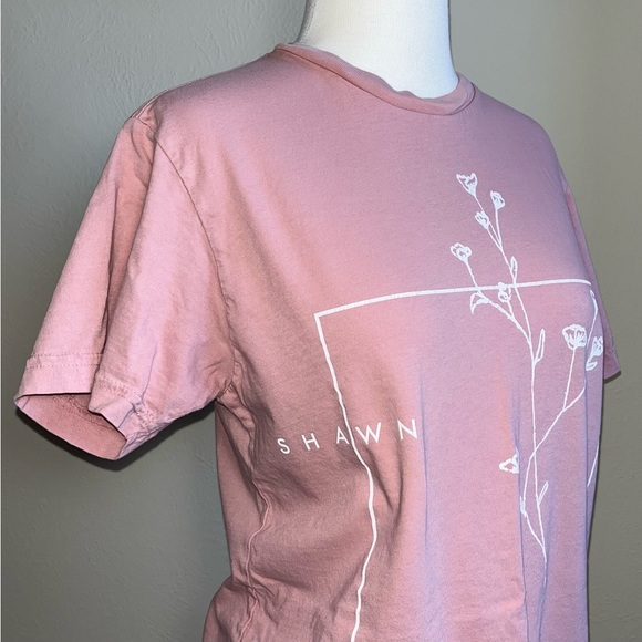 Floral Minimalistic Shawn Mendes Graphic Tee - Picture 2 of 5